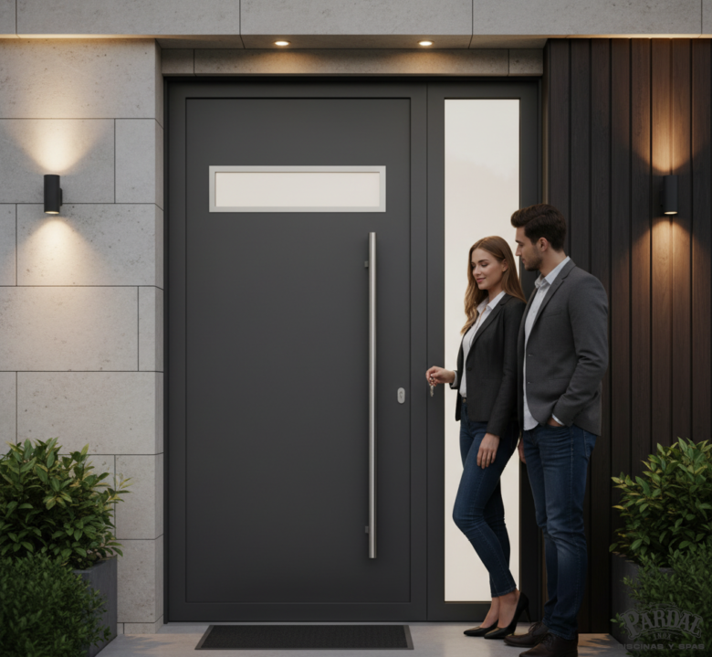 Puertas de entrada de aluminio